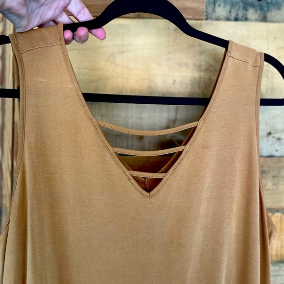 Flowy, sleeveless cotton blouse size OX - Picture 4 of 4